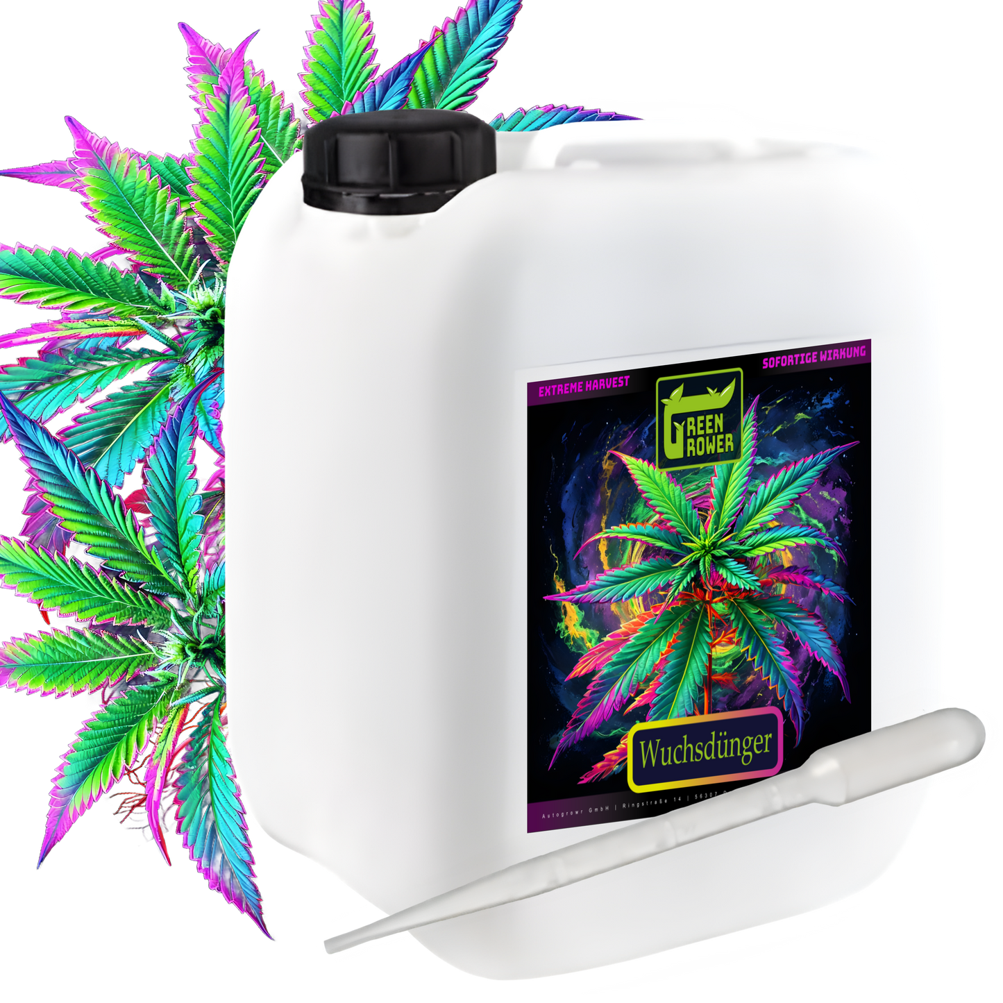 Wuchsdünger für Grower –– Green Grower 0.5L - 10L | Kräftiges Pflanzenwachstum