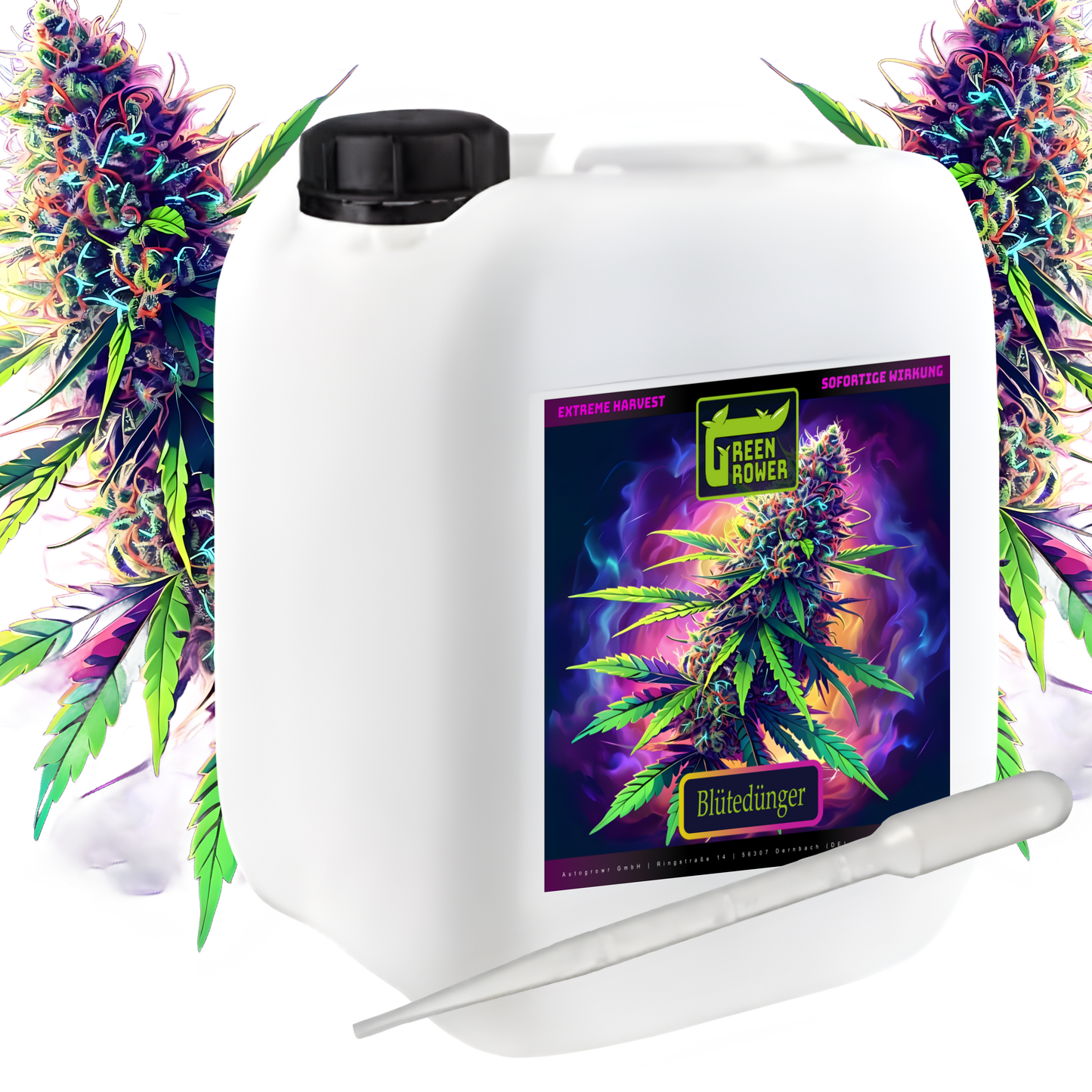 Blütedünger für Grower – Green Grower 0.5L - 10L| Hoher Phosphoranteil für maximale Blüten-10L