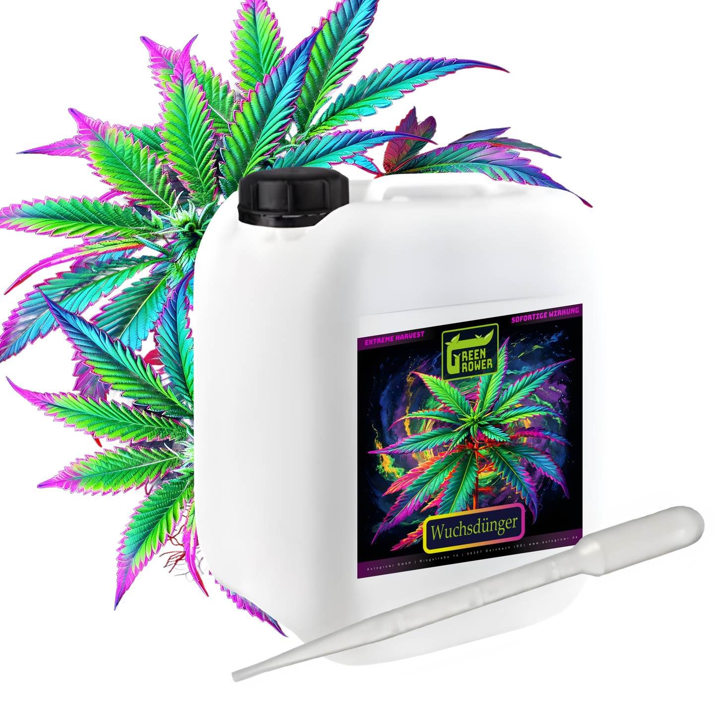 Wuchsdünger für Grower –– Green Grower 0.5L - 10L | Kräftiges Pflanzenwachstum