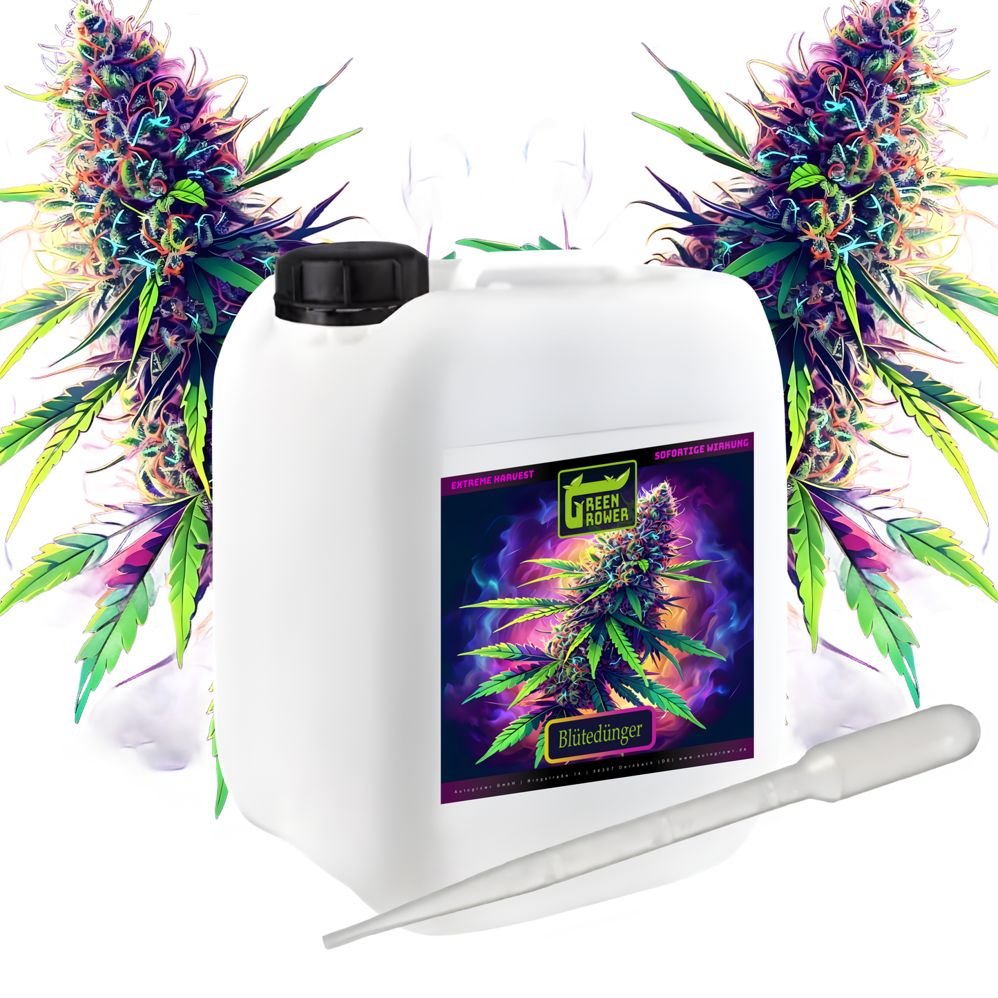 Blütedünger für Grower – Green Grower 0.5L - 10L| Hoher Phosphoranteil für maximale Blüten-10L