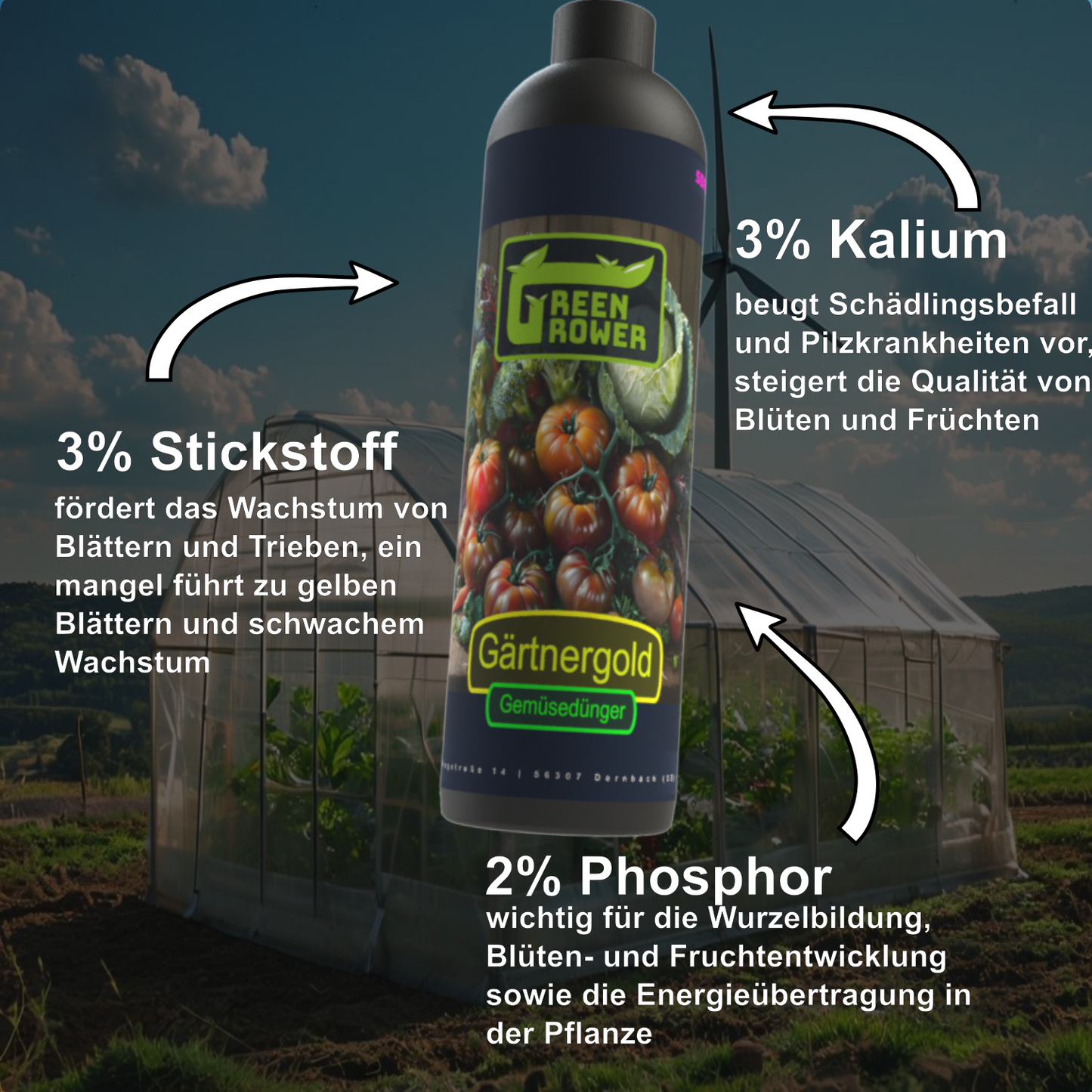 Green Grower Gärtnergold Gemüsedünger 1L