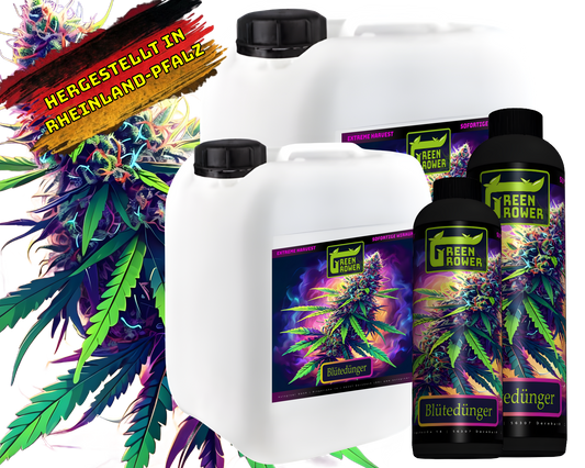 Blütedünger für Grower – Green Grower    0.5L - 10L| Hoher Phosphoranteil für maximale Blüten-10L