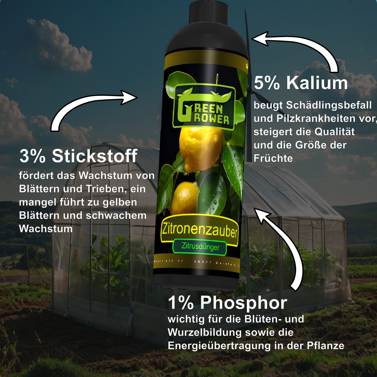 Green Grower® Zitronenzauber - schnellwirkend 0,5L