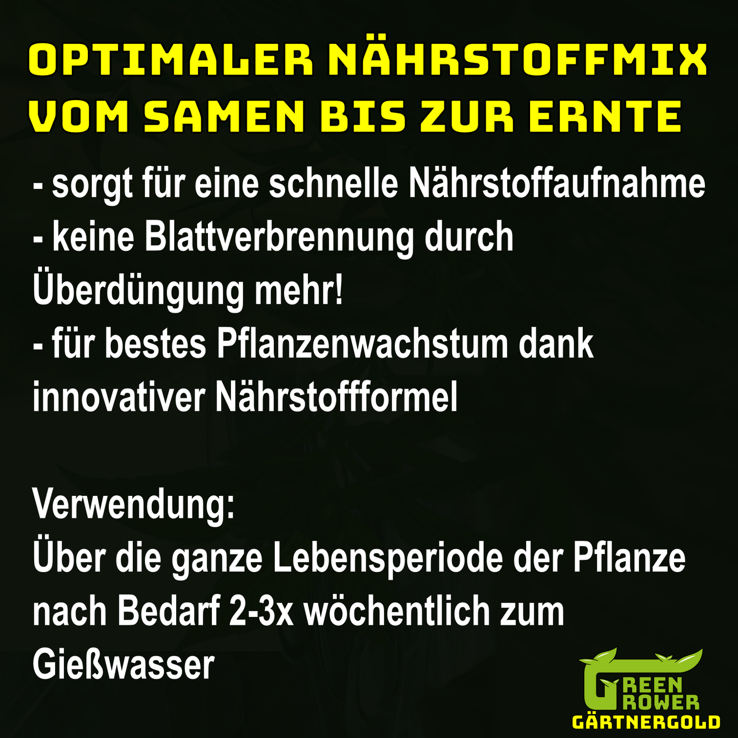 Green Grower® Gärtnergold Gemüsedünger - schnellwirkend 1L