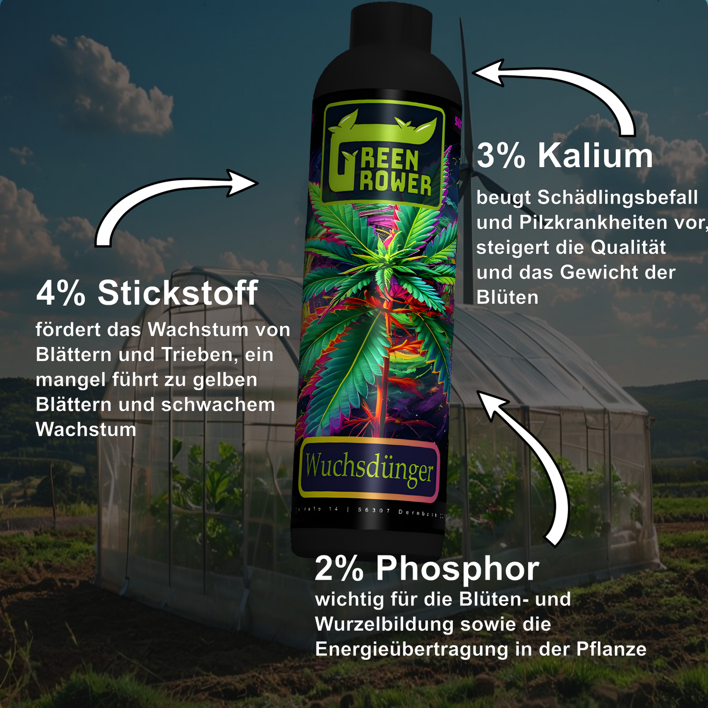 Green Grower® Wuchsdünger - schnellwirkend 0,5L