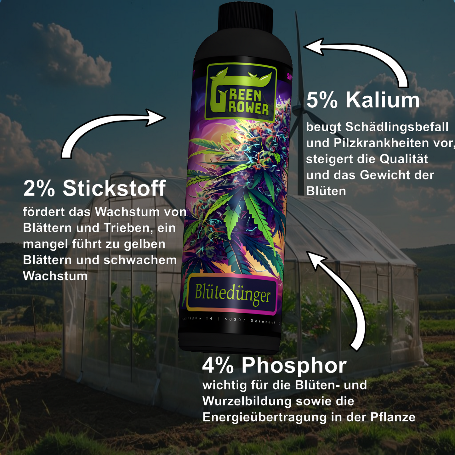 Green Grower® Blütedünger - schnellwirkend 0,5L