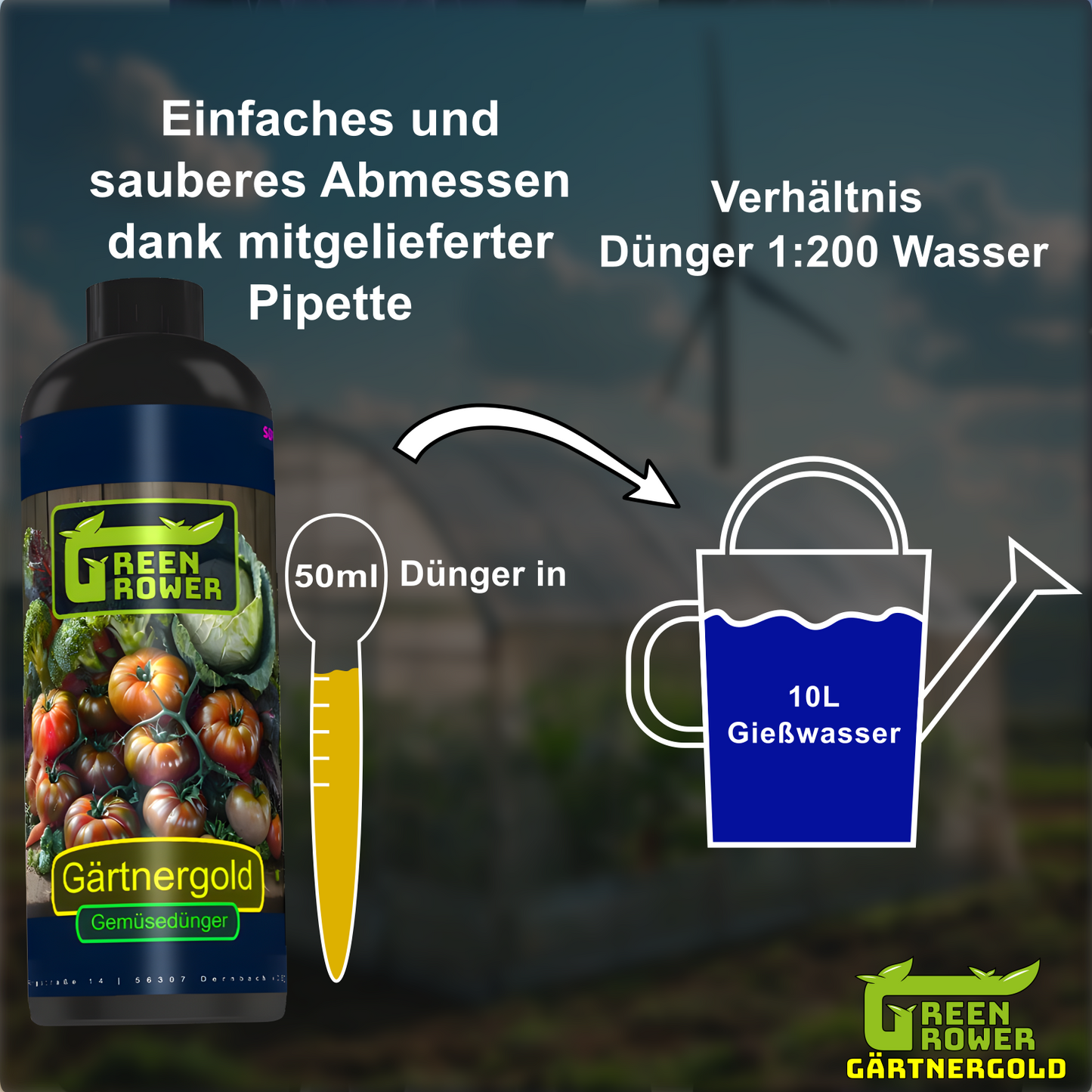 Green Grower® Gärtnergold Gemüsedünger - schnellwirkend 1L